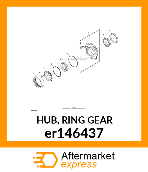 HUB, RING GEAR er146437