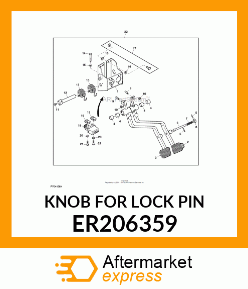 KNOB FOR LOCK PIN ER206359