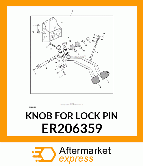 KNOB FOR LOCK PIN ER206359