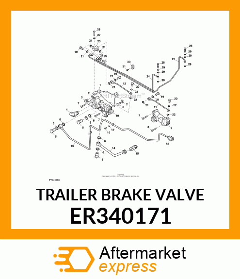 TRAILER BRAKE VALVE ER340171