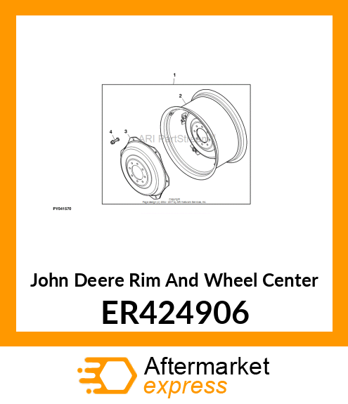 RIM AND WHEEL CENTER ER424906