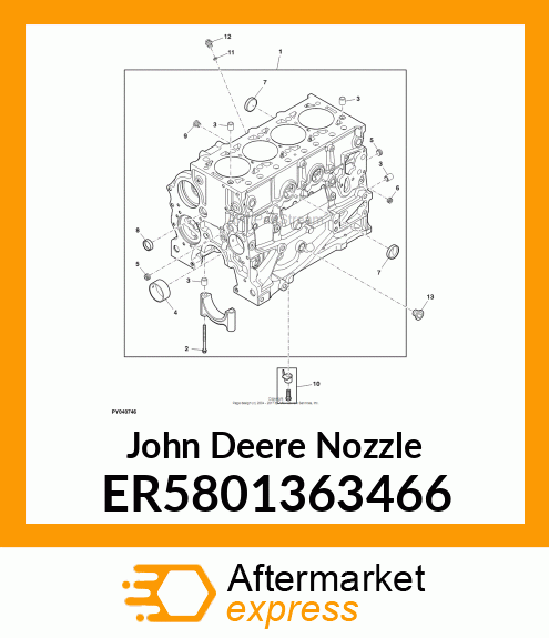 OIL NOZZLE ER5801363466