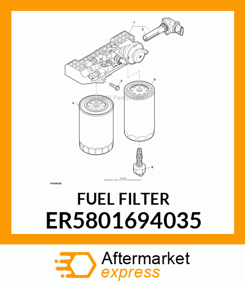 FUEL FILTER CARTR. ER5801694035