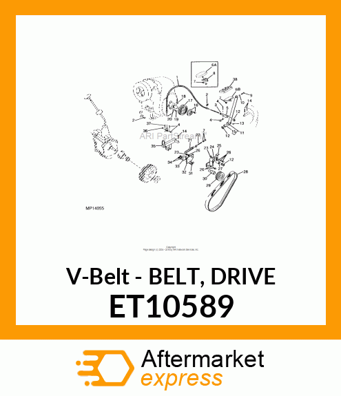 V-Belt - BELT, DRIVE ET10589