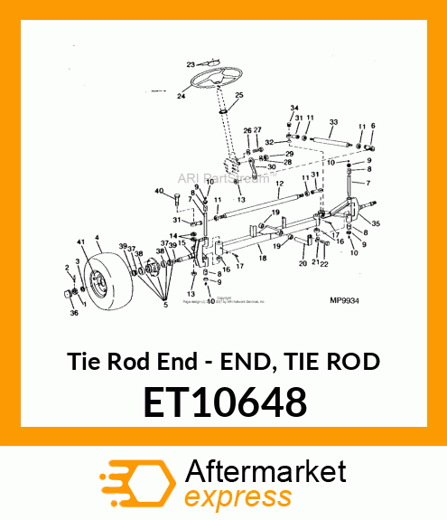Tie Rod End - END, TIE ROD ET10648