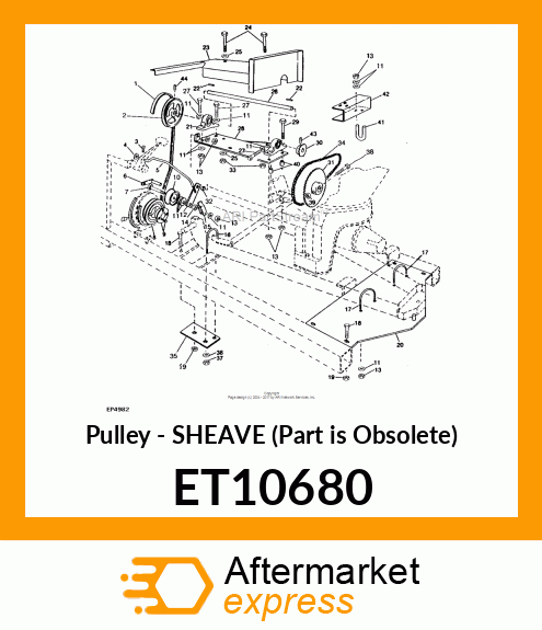 Pulley - SHEAVE (Part is Obsolete) ET10680