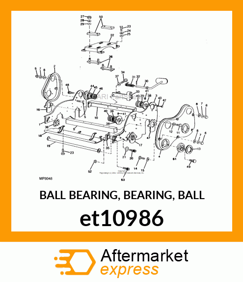 BALL BEARING, BEARING, BALL et10986