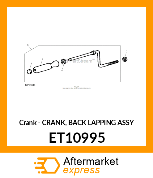 Crank - CRANK, BACK LAPPING ASSY ET10995