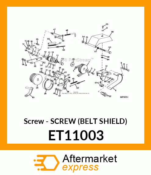 Screw - SCREW (BELT SHIELD) ET11003