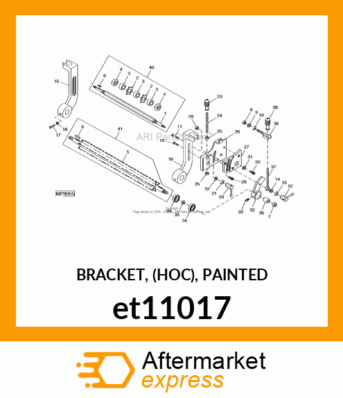 BRACKET, (HOC), PAINTED et11017