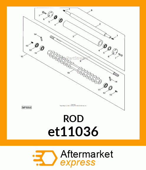 KIT, AMT1060 EXT SM ROLLER CARTONED et11036