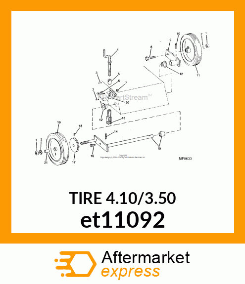 TIRE 4.10/3.50 et11092