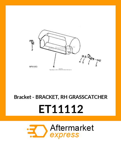 Bracket - BRACKET, RH GRASSCATCHER ET11112