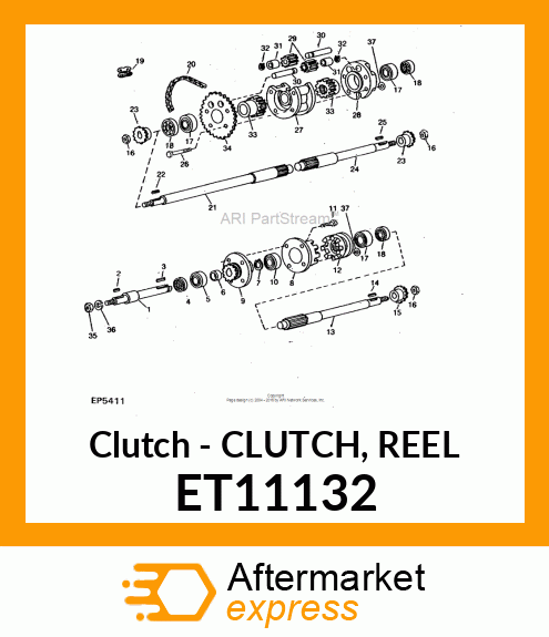 Clutch - CLUTCH, REEL ET11132