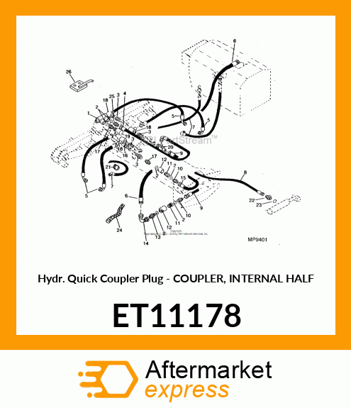 Hydraulic Quick Coup Plug ET11178