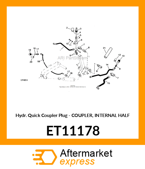 Hydraulic Quick Coup Plug ET11178