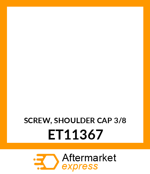 SCREW, SHOULDER CAP 3/8 ET11367