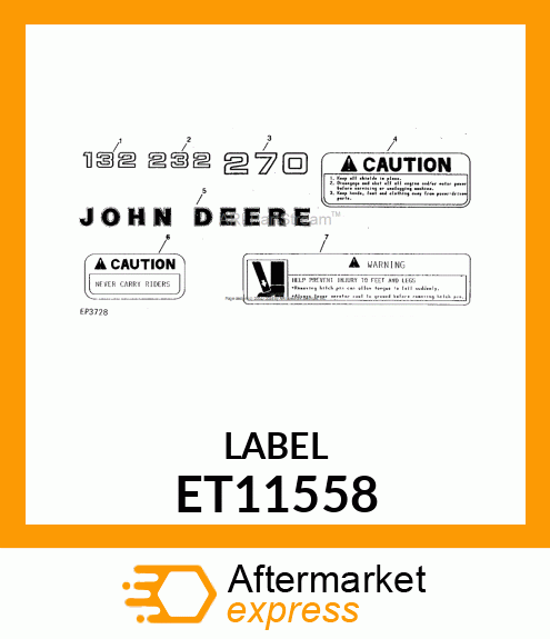 Label ET11558