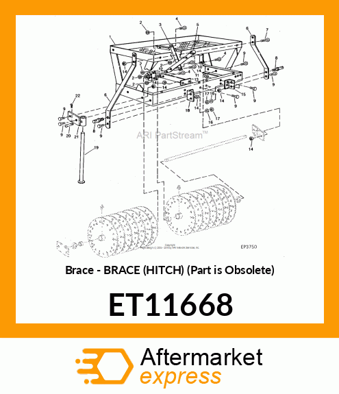 Brace - BRACE (HITCH) (Part is Obsolete) ET11668