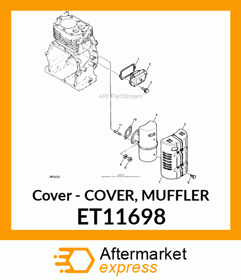 Cover - COVER, MUFFLER ET11698