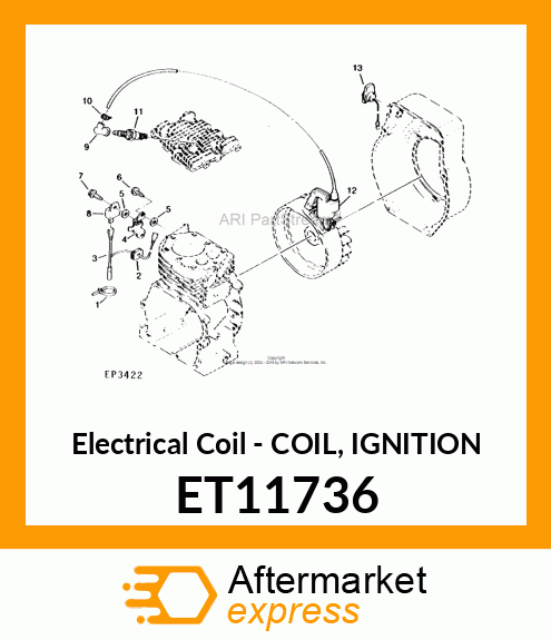 Electrical Coil - COIL, IGNITION ET11736