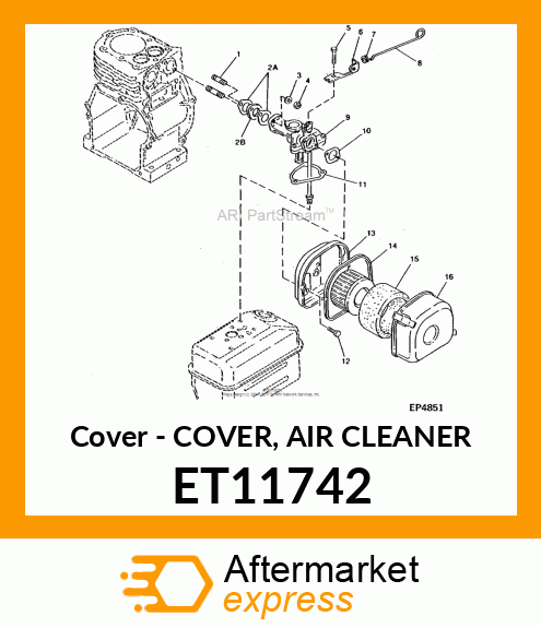 Cover Air Cleaner ET11742