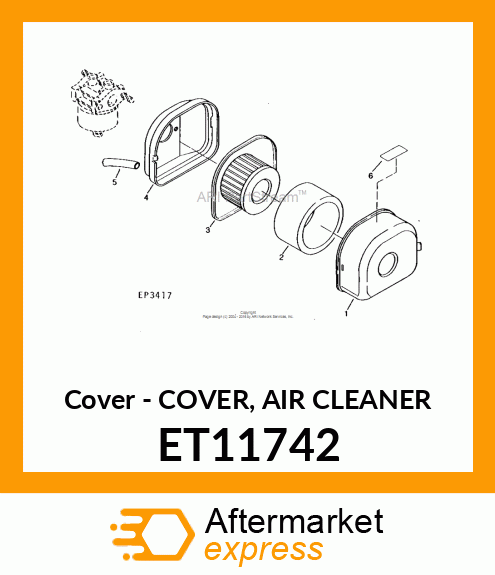 Cover Air Cleaner ET11742