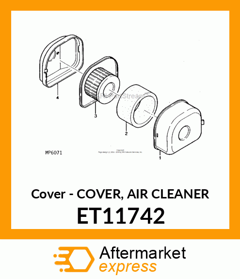 Cover Air Cleaner ET11742