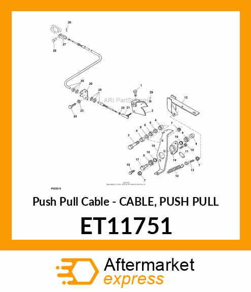 Push Pull Cable - CABLE, PUSH PULL ET11751