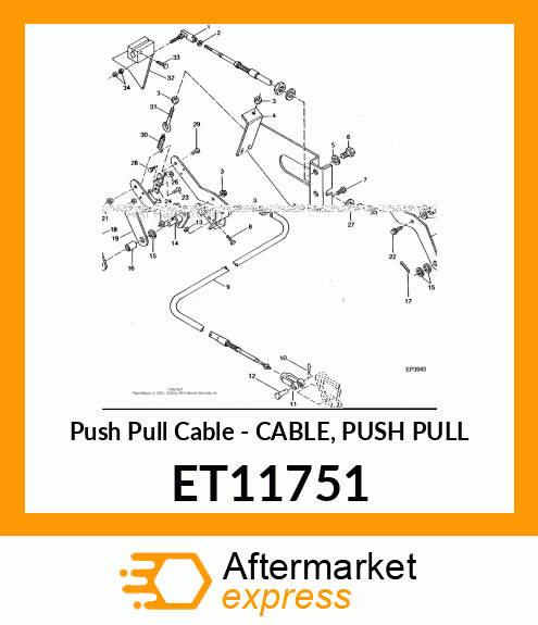 Push Pull Cable - CABLE, PUSH PULL ET11751