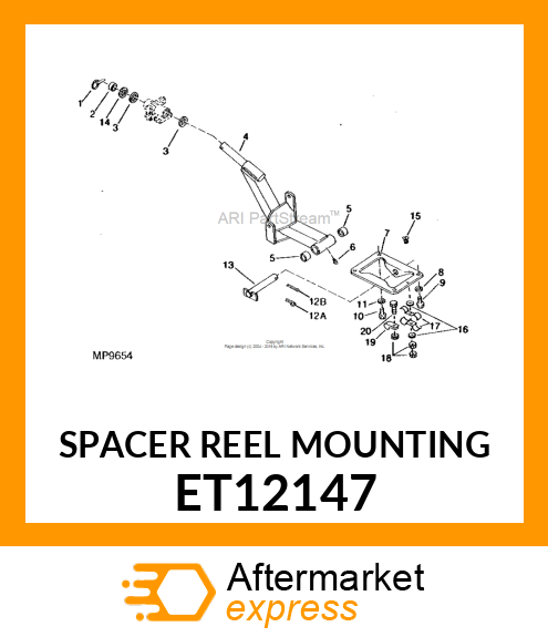 Spacer Reel Mounting ET12147