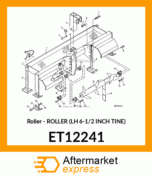 Roller - ROLLER (LH 6-1/2 INCH TINE) ET12241