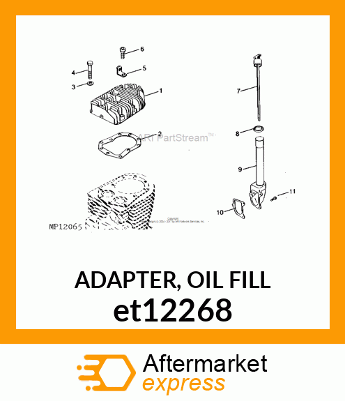 ADAPTER, OIL FILL et12268