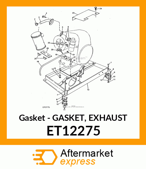 Gasket - GASKET, EXHAUST ET12275