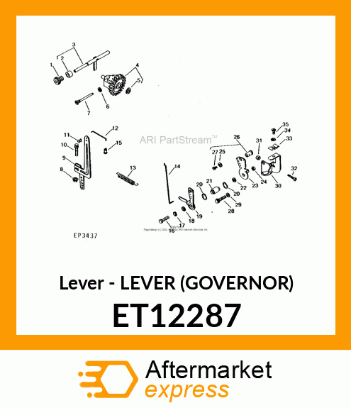 Lever - LEVER (GOVERNOR) ET12287