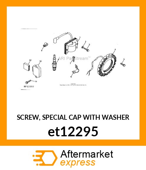 SCREW, SPECIAL CAP WITH WASHER et12295