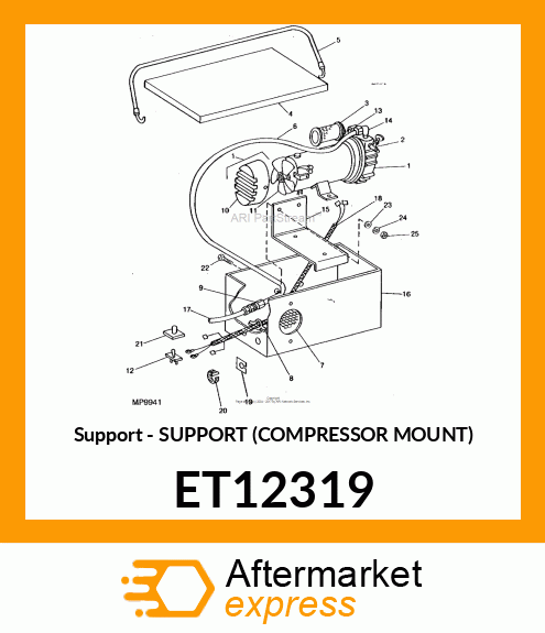 Support - SUPPORT (COMPRESSOR MOUNT) ET12319