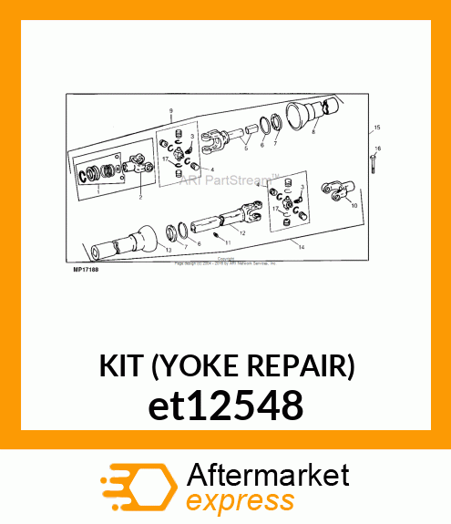 KIT (YOKE REPAIR) et12548