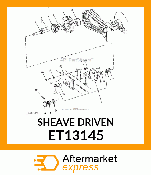 SHEAVE (DRIVEN) ET13145