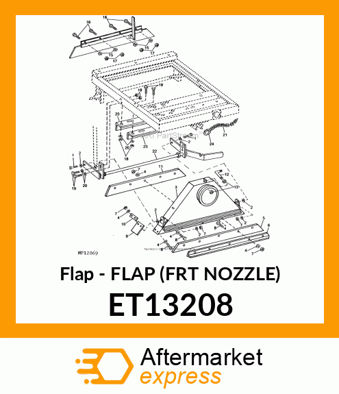 Flap Frt Nozzle ET13208