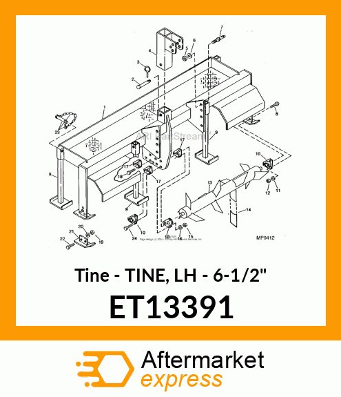 Tine - TINE, LH - 6-1/2" ET13391