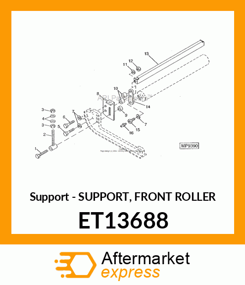 Support Front Roller ET13688