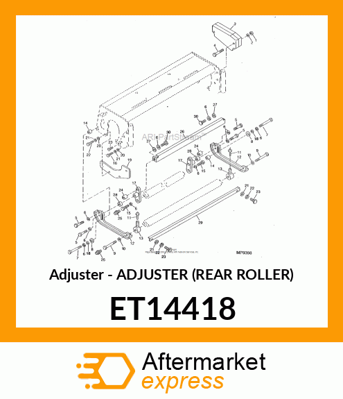 Adjuster Rear Roller ET14418