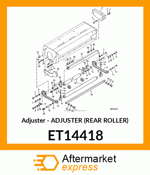 Adjuster Rear Roller ET14418