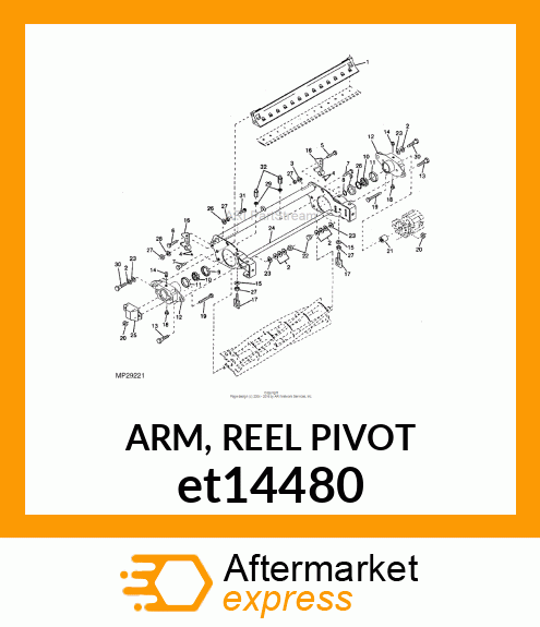 ARM, REEL PIVOT et14480