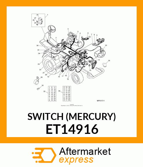 SWITCH (MERCURY) ET14916