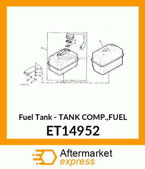 Fuel Tank - TANK COMP.,FUEL ET14952