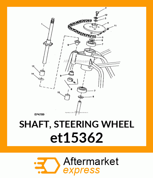 SHAFT, STEERING WHEEL et15362