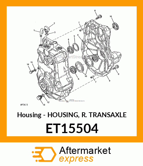 Housing - HOUSING, R. TRANSAXLE ET15504