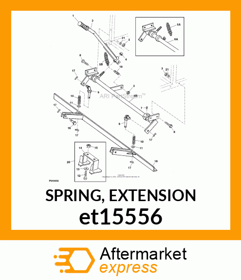 SPRING, EXTENSION et15556